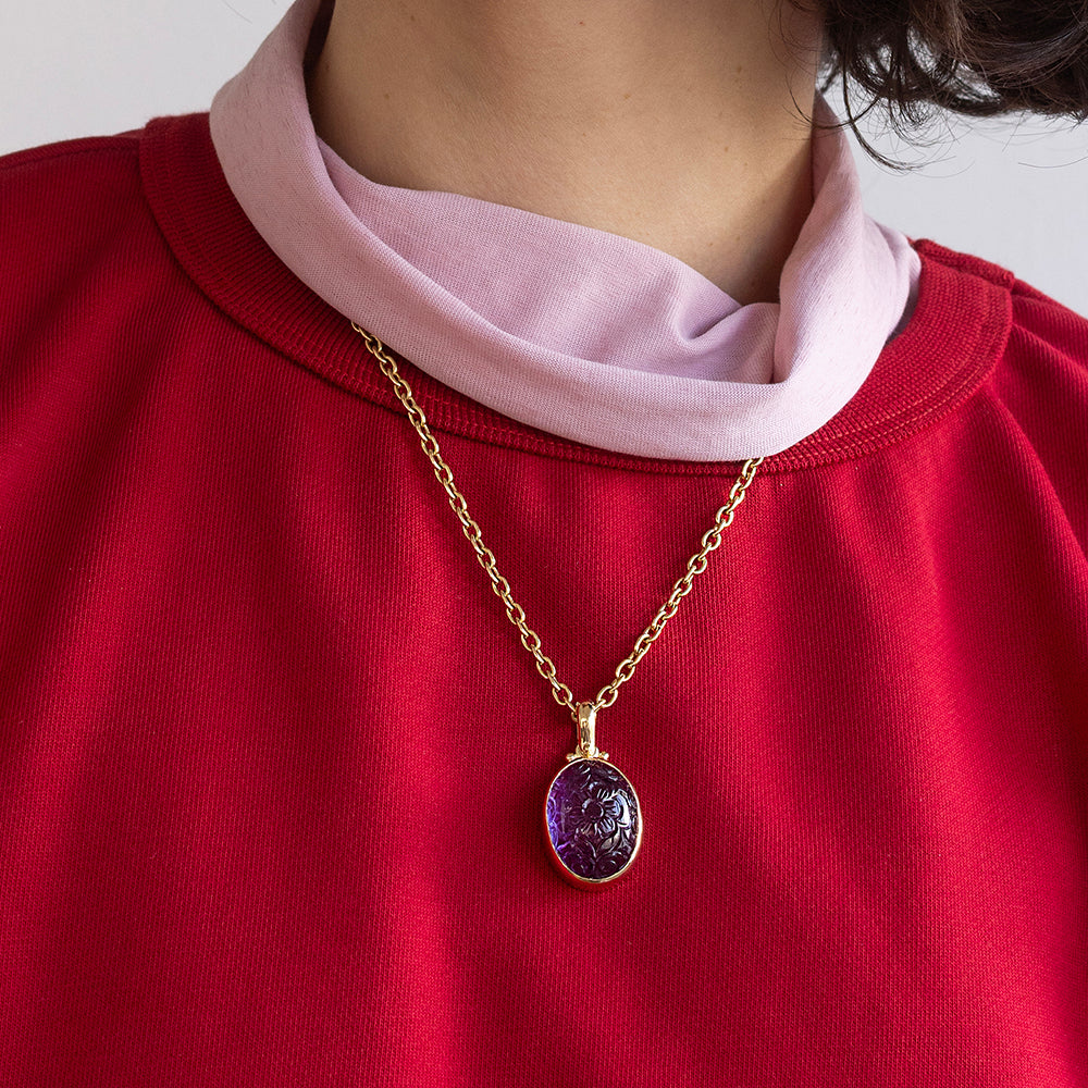 תליון אמטיסט גדול