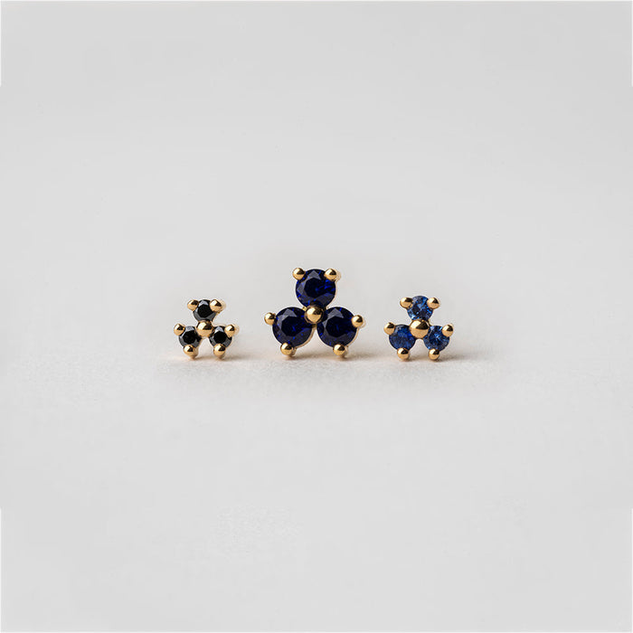 עגילי שבשבת ספיר גדול (עגולים)