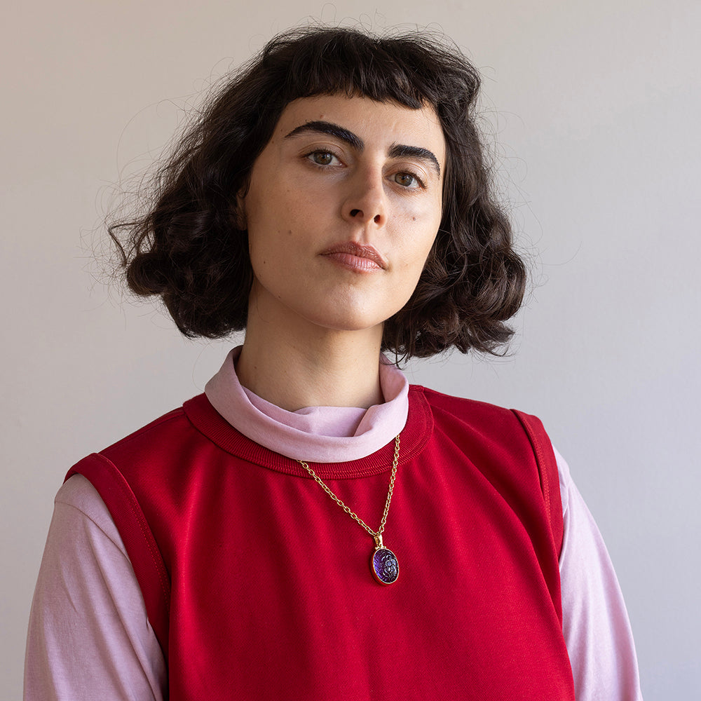 תליון אמטיסט גדול