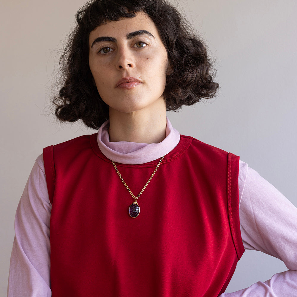 תליון אמטיסט גדול