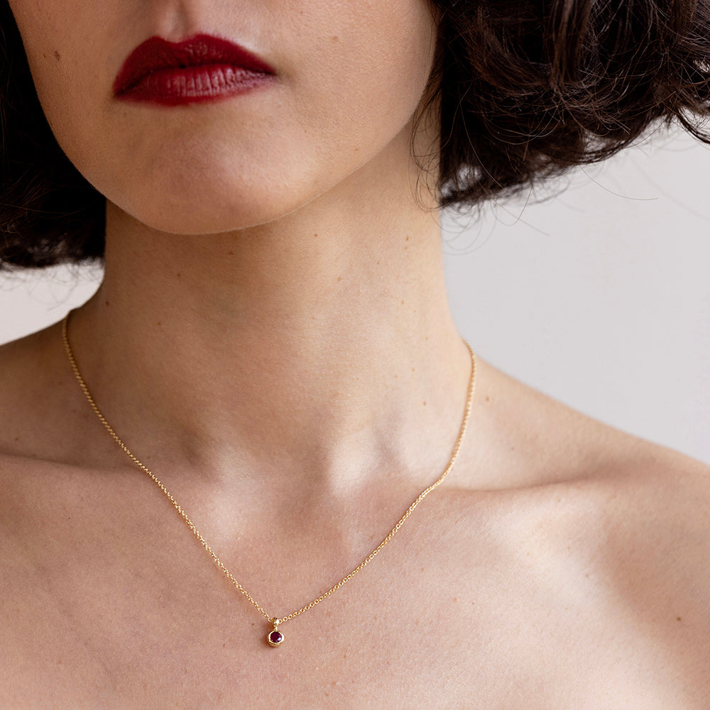 תליון רובי קטן (עגול)