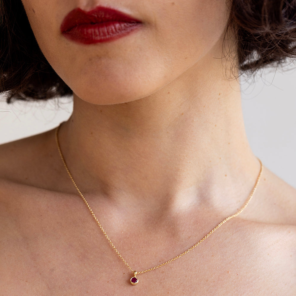 תליון רובי קטן (עגול)