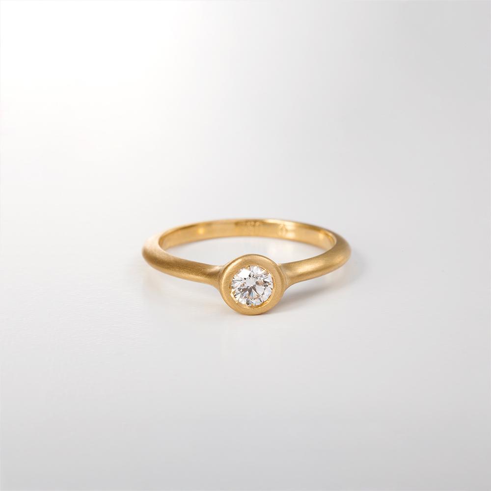 טבעת יהלום 0.25 קראט (עגול)