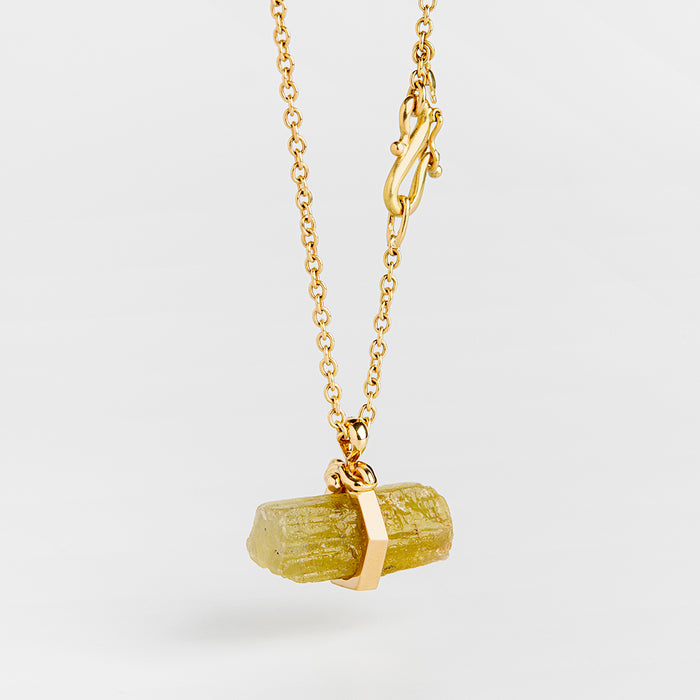 תליון בריל צהוב גולמי