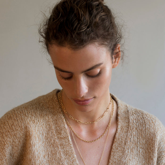 שרשרת רולו עבודת יד 3.2 מ"מ (18 קראט זהב)