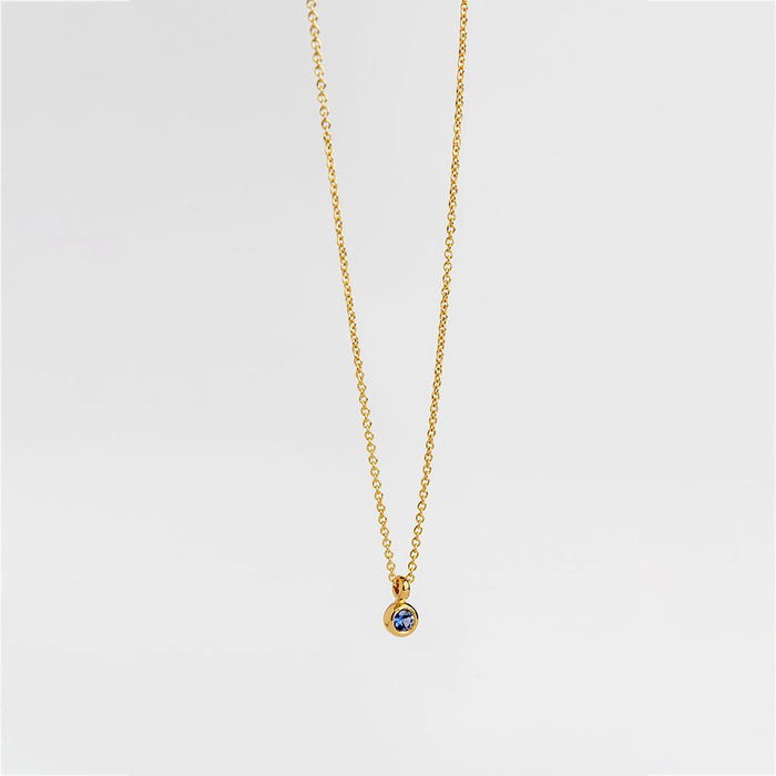 תליון ספיר קטן (עגול)