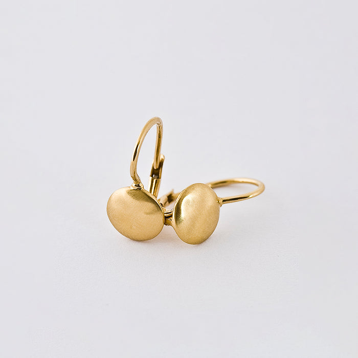 עגילי ענני זהב תלויים