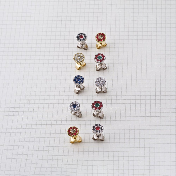 עגילי טיקות שחורות