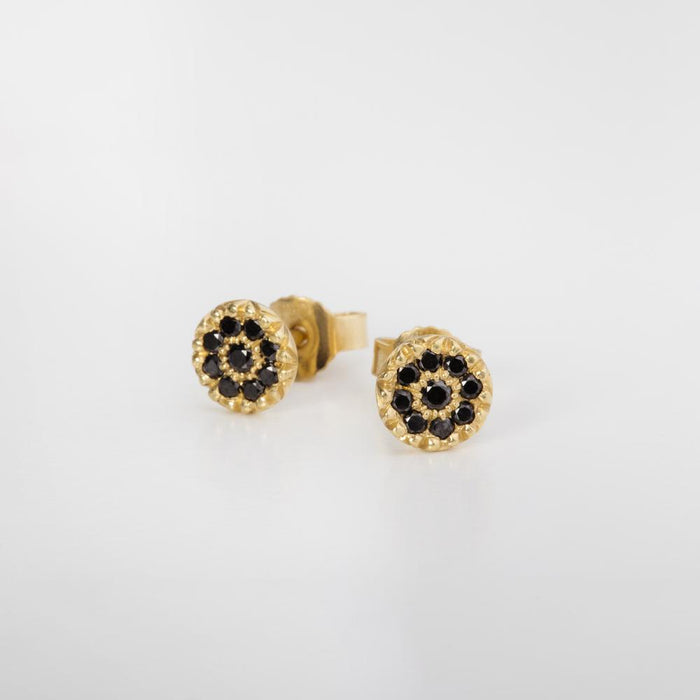 עגילי טיקות שחורות