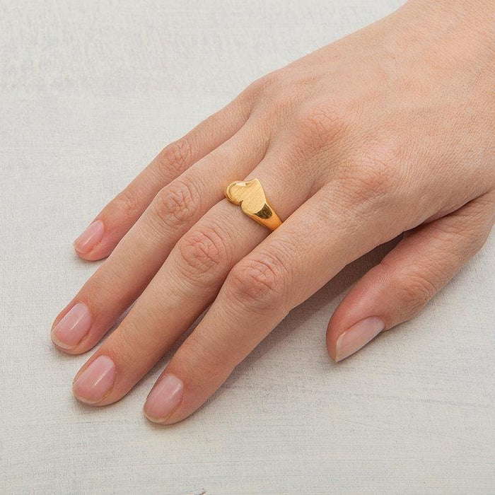 טבעת חותם לב