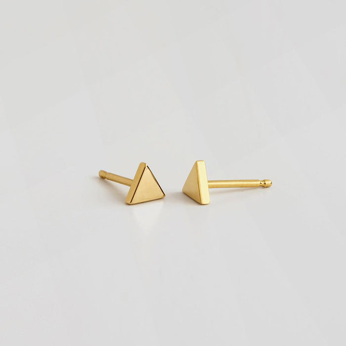 עגילי משולשי זהב